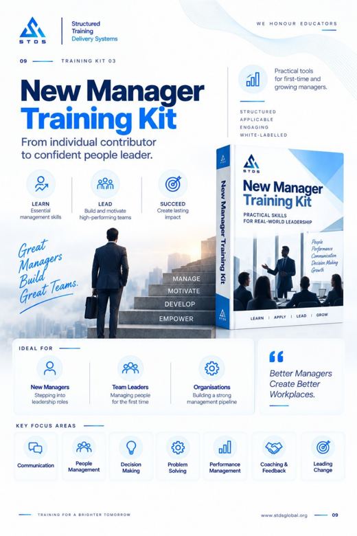 New Manager Training Kit brochure page