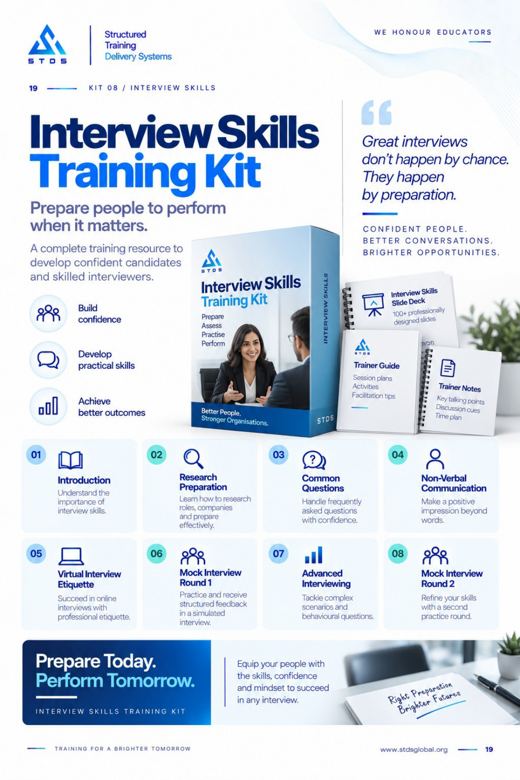 Interview Skills Training Kit brochure page