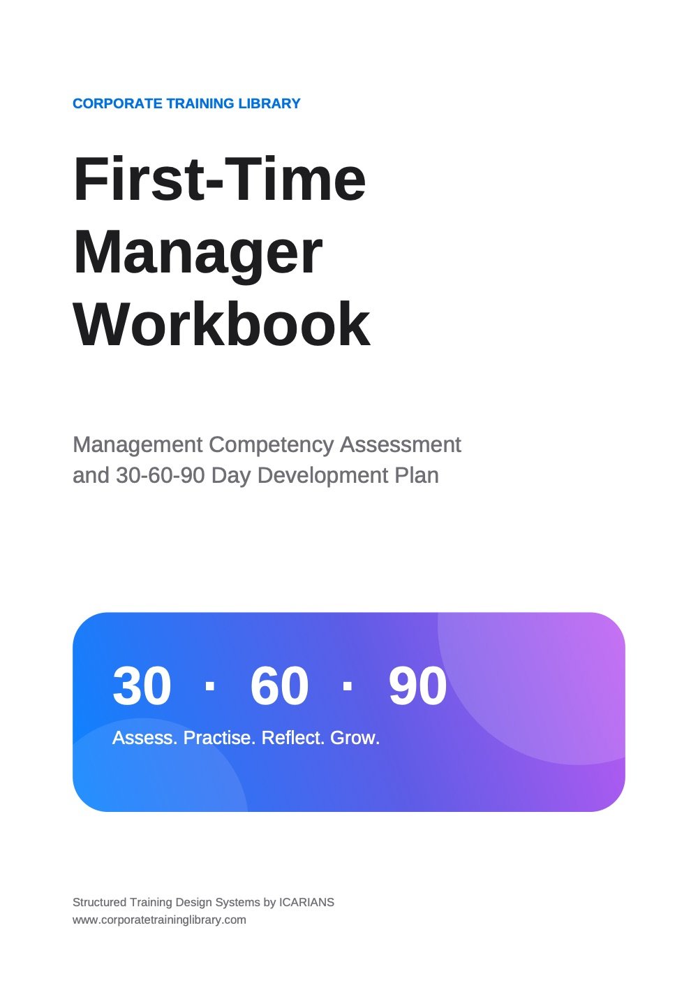 First-Time Manager Workbook